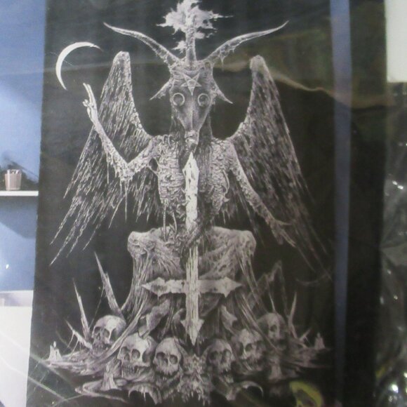 Baphomet Fabric Shower Curtain - Picture 1 of 3